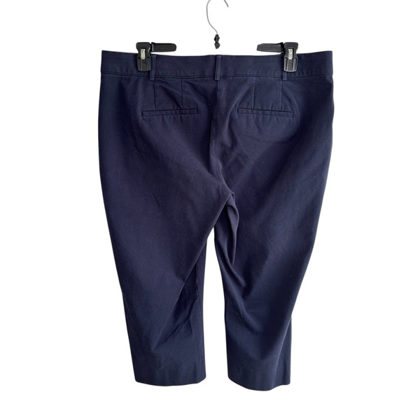 Lane Bryant The Allie Capri Pants Womens Plus Size 16 Navy Blue Classic Stretch - Picture 14 of 16